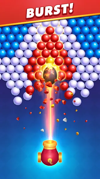 Bubble Shooter Royal Pop [МОД: Меню, Бесконечные монеты и Открытые уровни] Screenshot 3