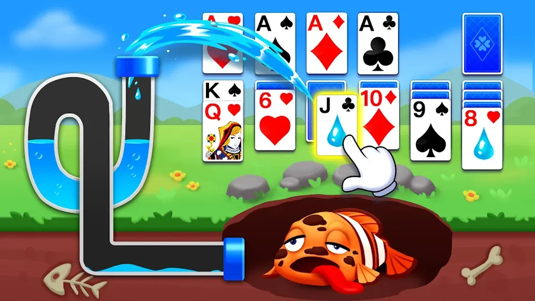 Solitaire Ocean [МОД: Бесконечные деньги, Монеты и Мега MOD] Screenshot 1