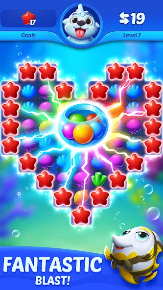 Ocean Match [МОД: Деньги, Монеты и Меню MOD] Screenshot 2