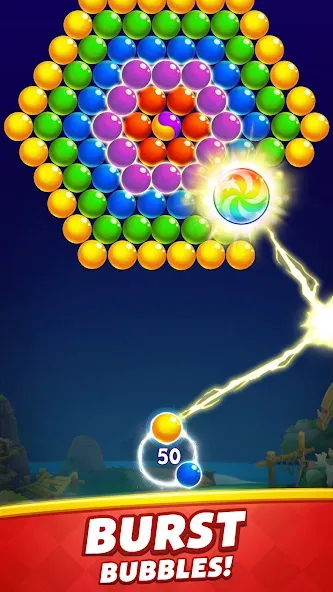 Bubble Shooter [МОД: Много денег, Монет и Все открыто] Screenshot 2