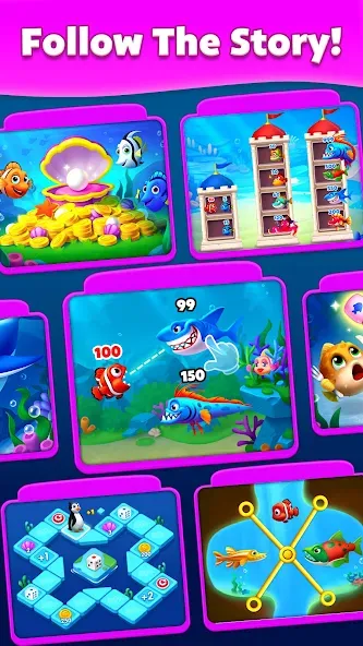 Solitaire Fish [МОД: Бесконечные деньги, Монеты и Мега MOD] Screenshot 4