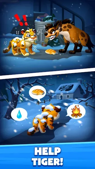 Solitaire Zoo [МОД: Меню, Бесконечные монеты и Открытые уровни] Screenshot 3