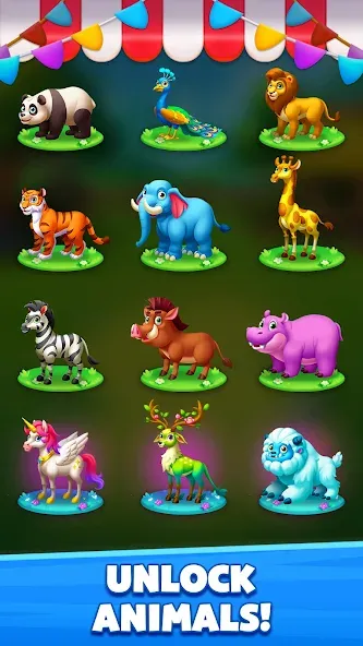 Solitaire Zoo [МОД: Меню, Бесконечные монеты и Открытые уровни] Screenshot 4