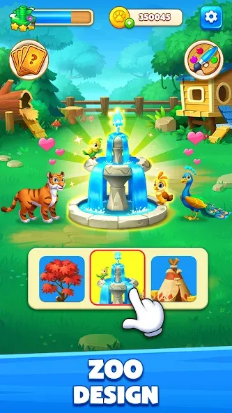 Solitaire Zoo [МОД: Меню, Бесконечные монеты и Открытые уровни] Screenshot 5