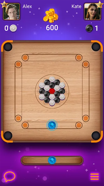 Carrom Lure — Disc pool game (Карром Лур) [MOD: Меню/Много денег] - Скриншот 1