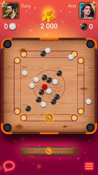 Carrom Lure — Disc pool game (Карром Лур) [MOD: Меню/Много денег] - Скриншот 2