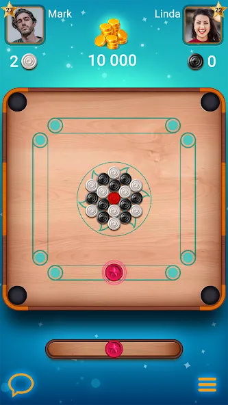 Carrom Lure — Disc pool game (Карром Лур) [MOD: Меню/Много денег] - Скриншот 3