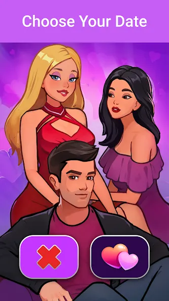 LUV: Anime Girls Adult Game XX (ЛЮВ) [МОД: Деньги, Монеты и Меню MOD] Screenshot 2