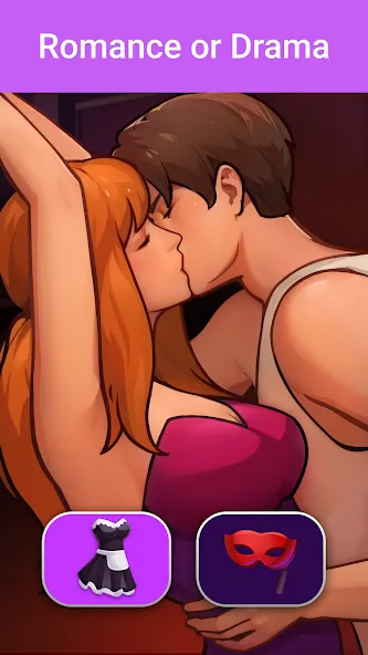 LUV: Anime Girls Adult Game XX (ЛЮВ) [МОД: Деньги, Монеты и Меню MOD] Screenshot 3