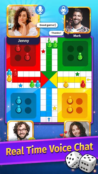 Ludo Game COPLE - Voice Chat [МОД: Деньги, Монеты и Меню MOD] Screenshot 1