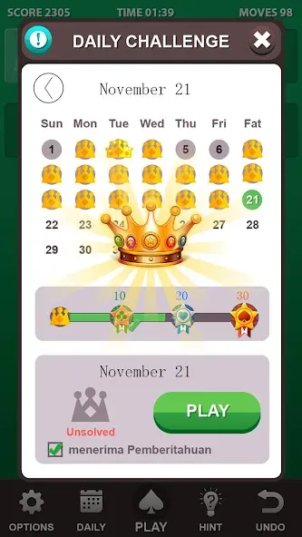 Solitaire. [МОД: Много монет, Открытые уровни и Мега MOD] Screenshot 3