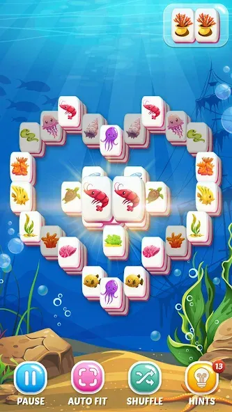 Mahjong Fish (Маджонг Рыбы) [МОД: Много денег, Монет и Все открыто] Screenshot 1