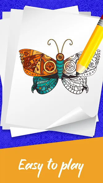 Mandala Coloring Book Game (Мандала Книга раскрасок  Игра) [МОД: Все открыто, Дополнительные деньги и Меню MOD] Screenshot 2
