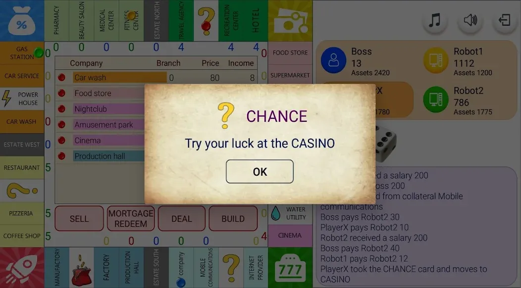 Monopolist Business Dice Board [МОД: Деньги, Монеты и Меню MOD] Screenshot 2