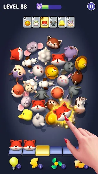 Matching Fun: Match Triple 3D (Матчинг Фан) [МОД: Меню, Бесконечные монеты и Открытые уровни] Screenshot 1