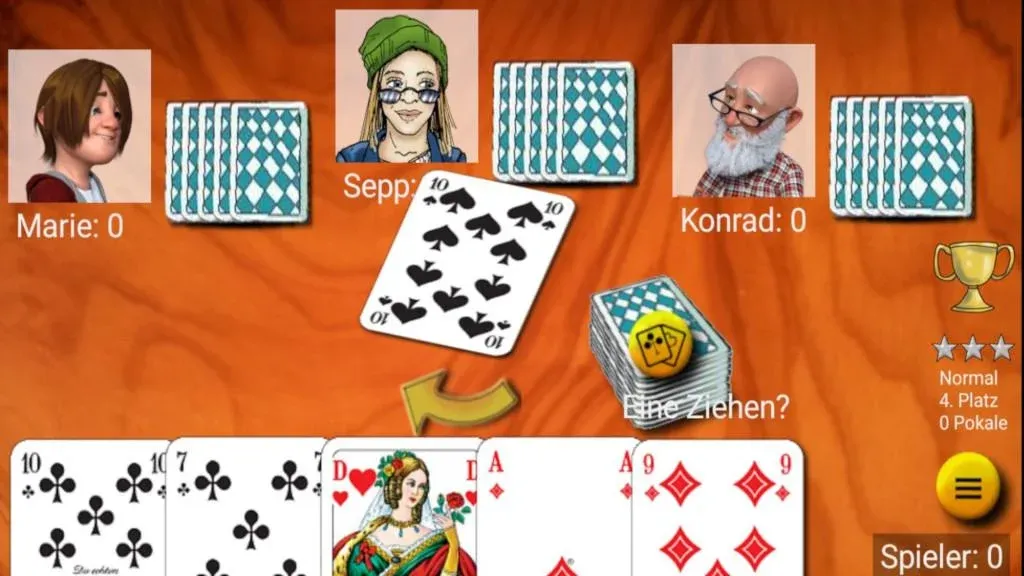 Mau Mau am Stammtisch (Мау Мау на общем столе) [МОД: Деньги, Монеты и Меню MOD] Screenshot 1