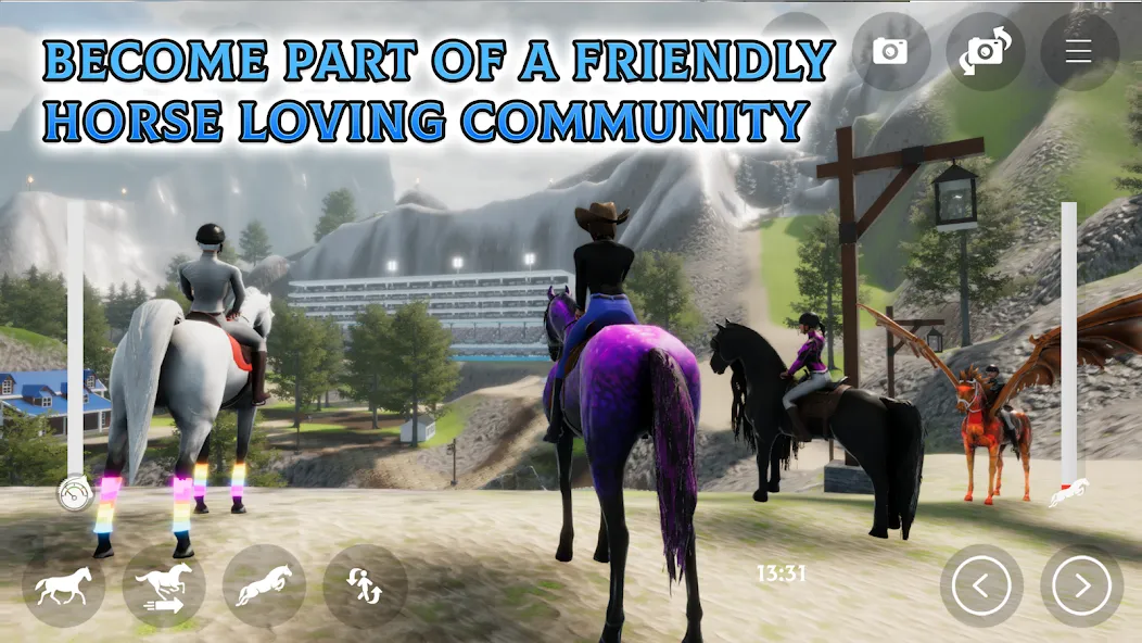 Horse Academy - Equestrian MMO (Хорс Академи) [МОД: Много денег, Монет и Все открыто] Screenshot 4