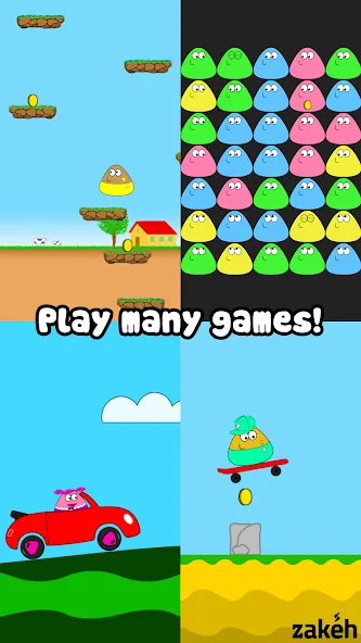 Pou (Пуо) [МОД: Меню, Бесконечные монеты и Открытые уровни] Screenshot 2