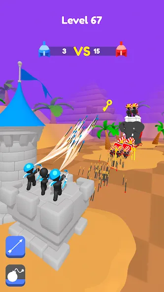 Merge Archers: Bow and Arrow (Мердж Арчерс) [МОД: Много монет, Открытые уровни и Мега MOD] Screenshot 2
