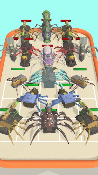 Merge Spider Train [МОД: Все открыто, Дополнительные деньги и Меню MOD] Screenshot 3
