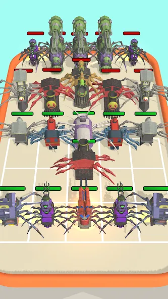 Merge Spider Train [МОД: Все открыто, Дополнительные деньги и Меню MOD] Screenshot 5