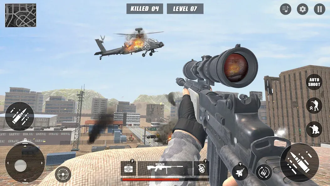 Code of Sniper 3D Gun Shooting [МОД: Все открыто, Дополнительные деньги и Меню MOD] Screenshot 3