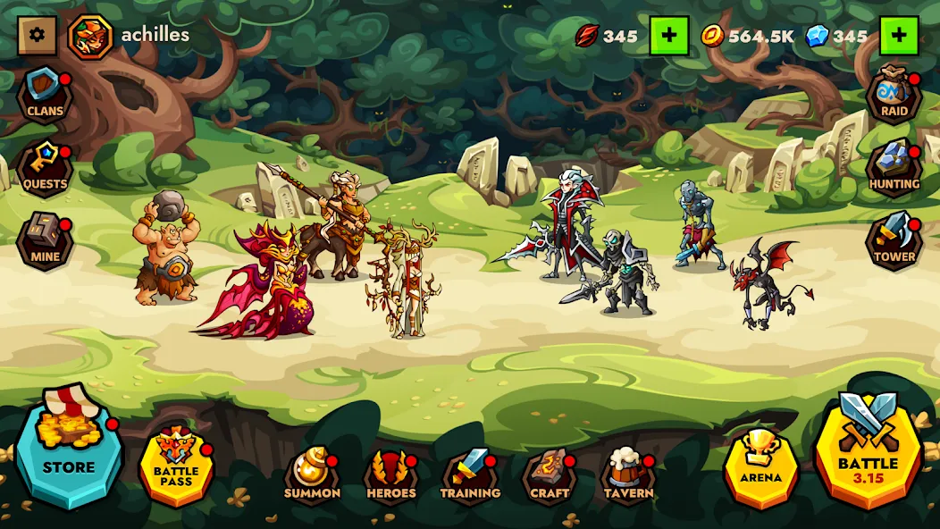 Legendlands - Legendary RPG (Легендлендс) [МОД: Много денег, Монет и Все открыто] Screenshot 1