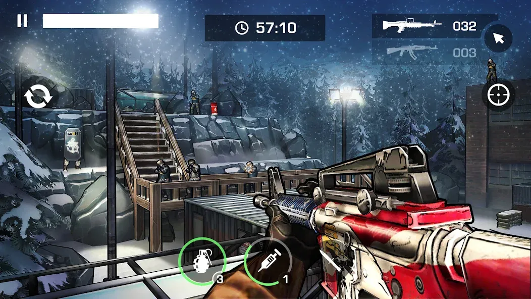 Gun Shooting Games Offline FPS (Ган 2) [МОД: Деньги, Монеты и Меню MOD] Screenshot 1