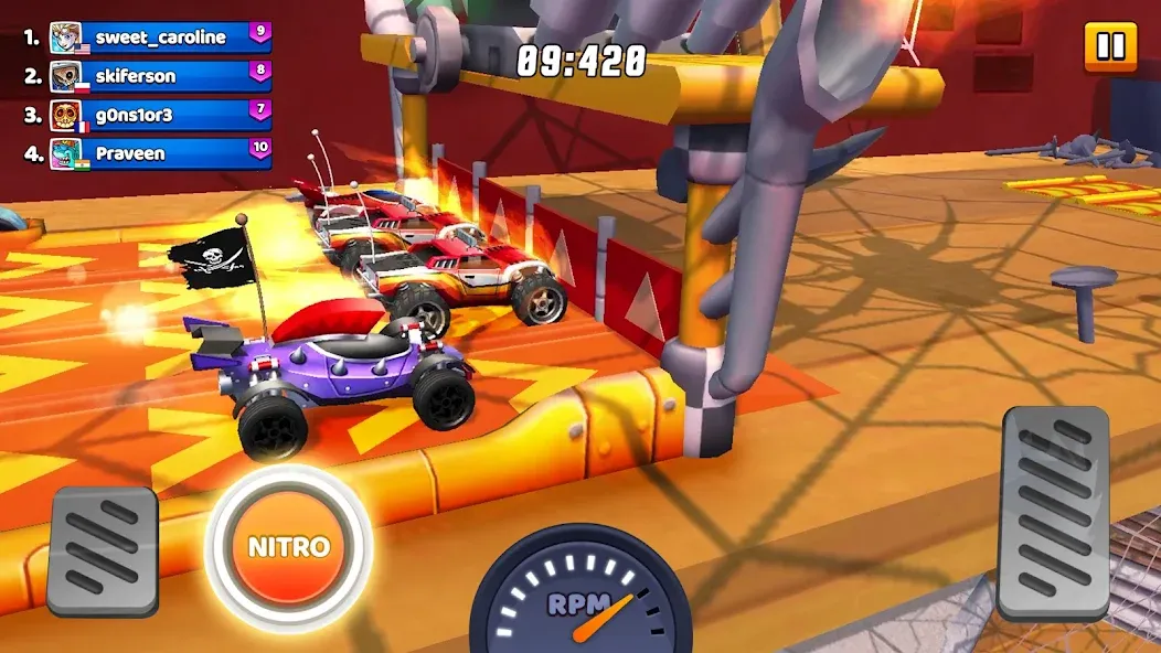 Nitro Jump - Car Racing (Нитро Джамп Рейсинг) [МОД: Меню, Бесконечные монеты и Открытые уровни] Screenshot 1
