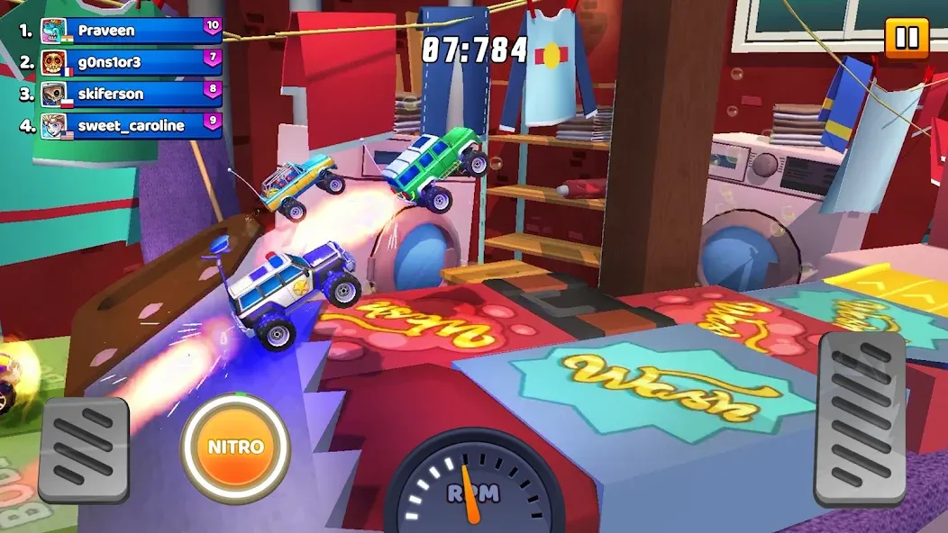 Nitro Jump - Car Racing (Нитро Джамп Рейсинг) [МОД: Меню, Бесконечные монеты и Открытые уровни] Screenshot 4