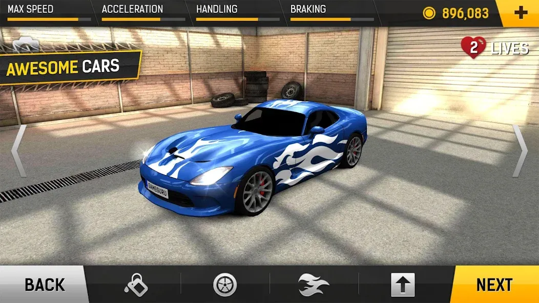 Racing Fever (Рейсинг Фивер) [МОД: Деньги, Монеты и Меню MOD] Screenshot 3