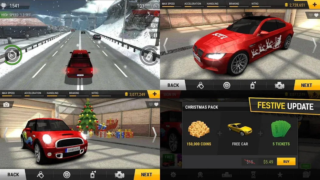 Racing Fever (Рейсинг Фивер) [МОД: Деньги, Монеты и Меню MOD] Screenshot 4