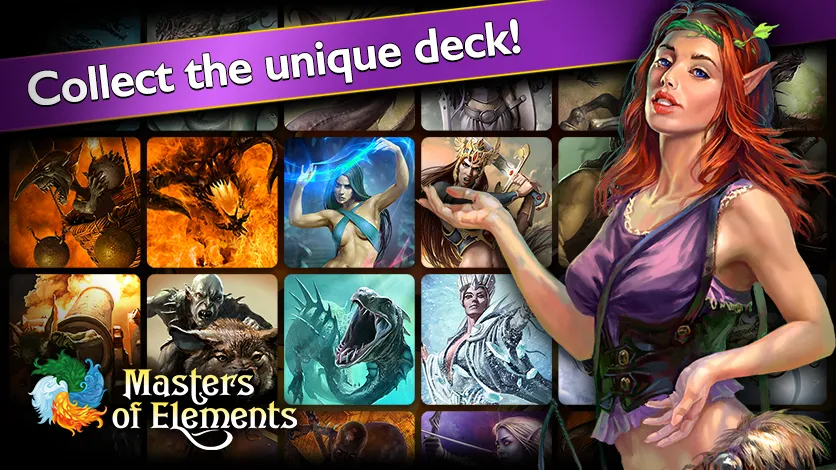 Masters of Elements－Online CCG [МОД: Бесконечные деньги, Монеты и Мега MOD] Screenshot 2