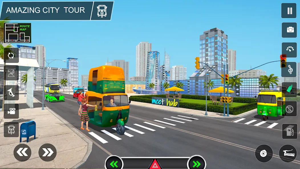Tuk Tuk Auto Rickshaw Game 3d [МОД: Деньги, Монеты и Меню MOD] Screenshot 3