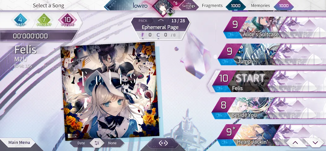 Arcaea (Аркэя) [МОД: Меню, Бесконечные монеты и Открытые уровни] Screenshot 3