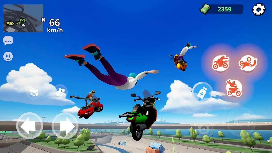 Moto City: Mad Bike Delivery (Мото Сити) [МОД: Меню, Бесконечные монеты и Открытые уровни] Screenshot 3