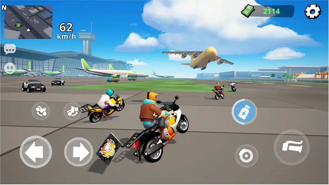 Moto City: Mad Bike Delivery (Мото Сити) [МОД: Меню, Бесконечные монеты и Открытые уровни] Screenshot 4