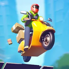 Скачать Moto City: Mad Bike Delivery (Мото Сити) [МОД: Меню, Бесконечные монеты и Открытые уровни] | Взлом Moto City: Mad Bike Delivery на Андроид