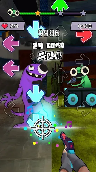 Beat Shooter Night: Rap Battle (ФНФ Фанк) [МОД: Все открыто, Дополнительные деньги и Меню MOD] Screenshot 3