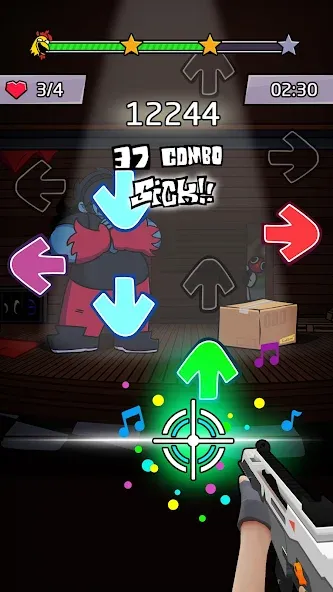 Beat Shooter Night: Rap Battle (ФНФ Фанк) [МОД: Все открыто, Дополнительные деньги и Меню MOD] Screenshot 4