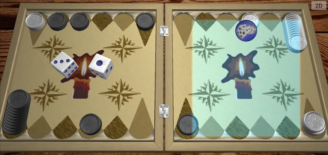 Backgammon 6 1 [МОД: Много монет, Открытые уровни и Мега MOD] Screenshot 4