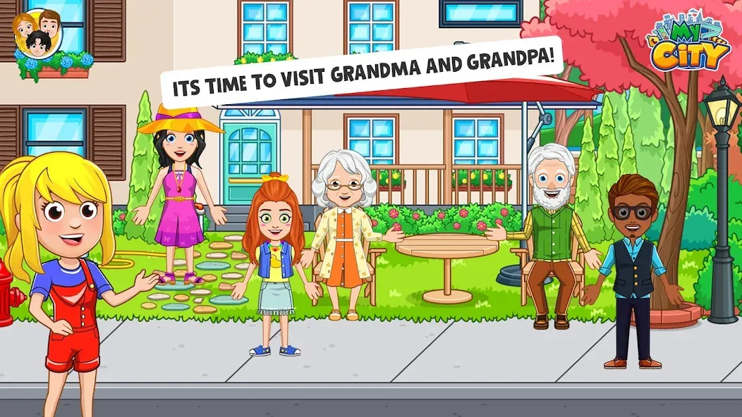 My City : Grandparents Home (Мой город) [МОД: Все открыто, Дополнительные деньги и Меню MOD] Screenshot 1