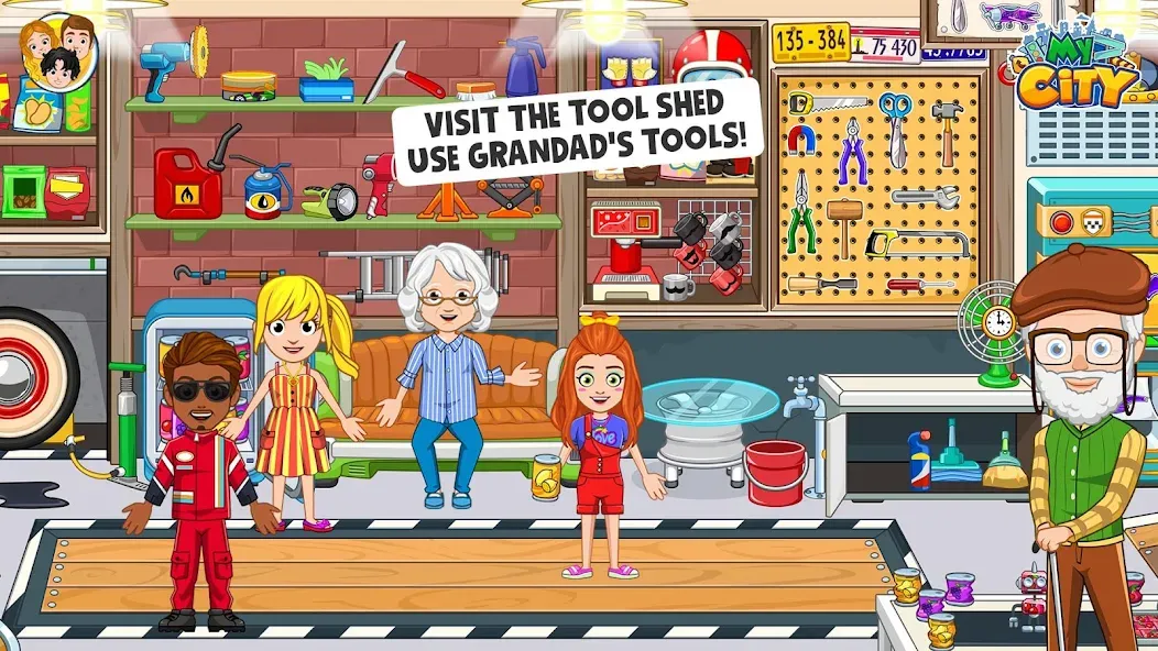 My City : Grandparents Home (Мой город) [МОД: Все открыто, Дополнительные деньги и Меню MOD] Screenshot 3