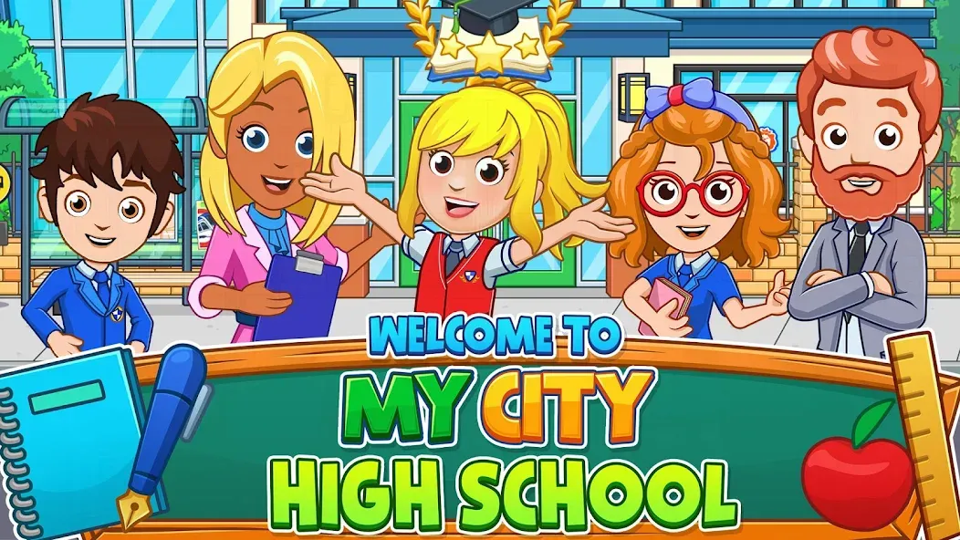 My City : High School (Мой город) [МОД: Бесконечные деньги, Монеты и Мега MOD] Screenshot 1