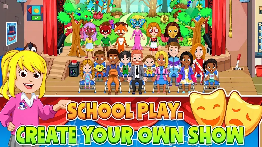 My City : High School (Мой город) [МОД: Бесконечные деньги, Монеты и Мега MOD] Screenshot 4