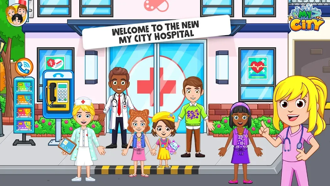 My City : Hospital (Мой город) [МОД: Много монет, Открытые уровни и Мега MOD] Screenshot 1
