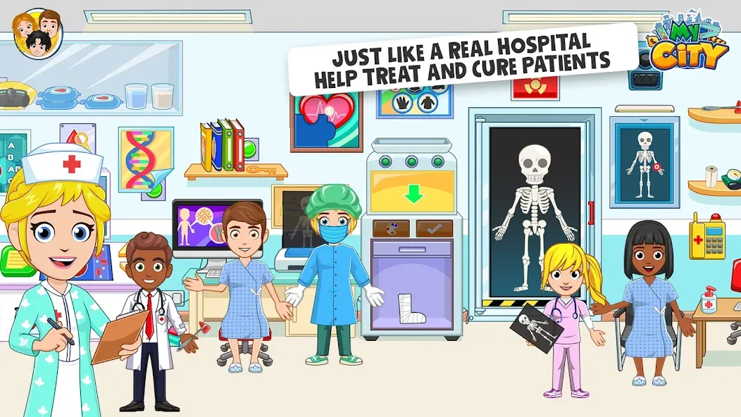 My City : Hospital (Мой город) [МОД: Много монет, Открытые уровни и Мега MOD] Screenshot 2