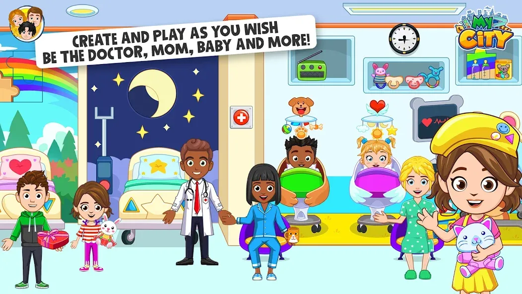My City : Hospital (Мой город) [МОД: Много монет, Открытые уровни и Мега MOD] Screenshot 3