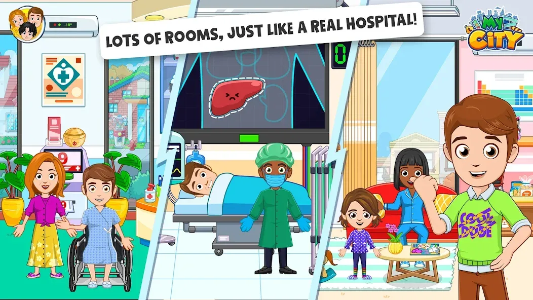 My City : Hospital (Мой город) [МОД: Много монет, Открытые уровни и Мега MOD] Screenshot 5