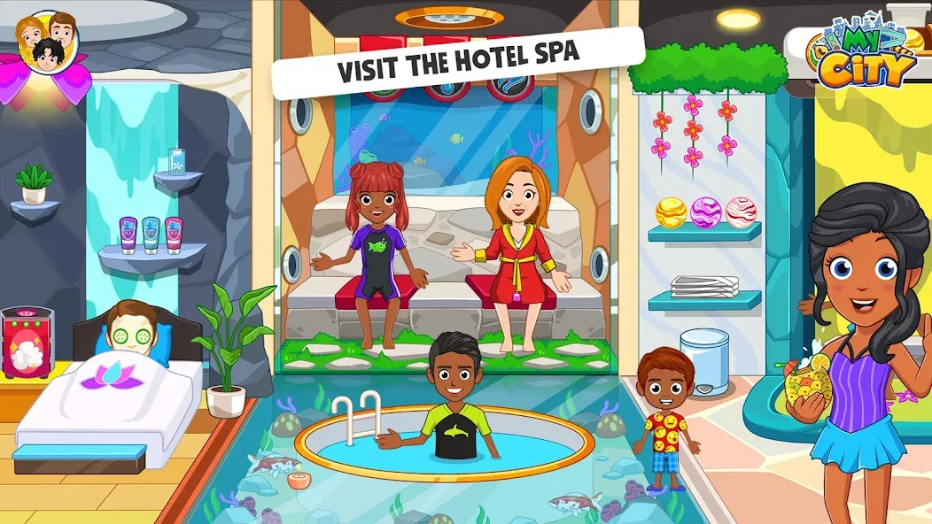 My City : Hotel (Мой Город) [МОД: Много монет, Открытые уровни и Мега MOD] Screenshot 5